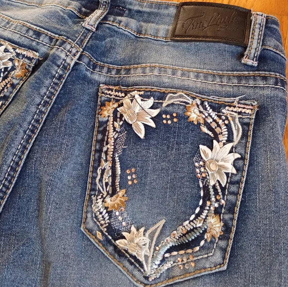 True Leech Mid-rise Bootcut Jeans Size 7/8 - Picture 10 of 11